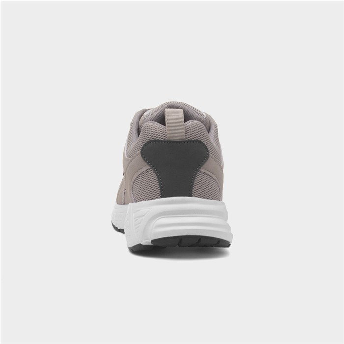 Mens Grey Lace Up Chunky Trainer