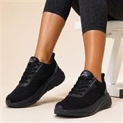 Osaga Universe Mens Black Lace Up Knitted Trainer (Click For Details)