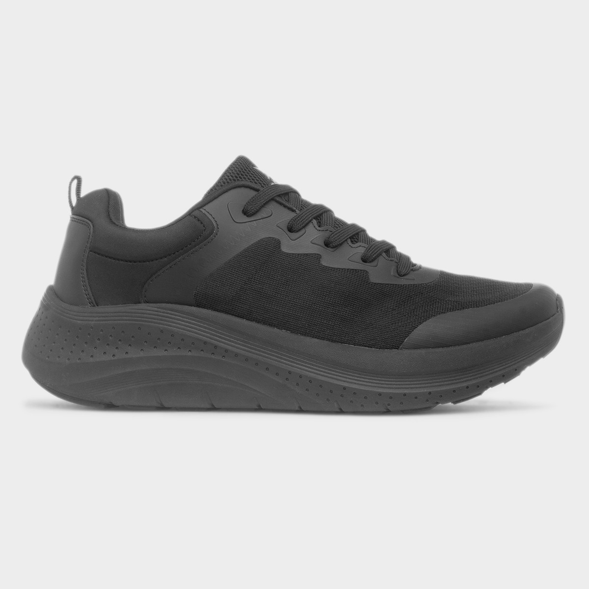 Pulsar Mens Black Chunky Lace Up Trainer