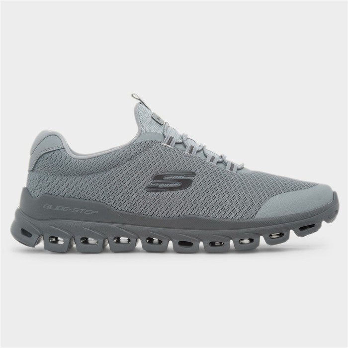 Glide-Step Sylo Mens Slip On Grey Trainer