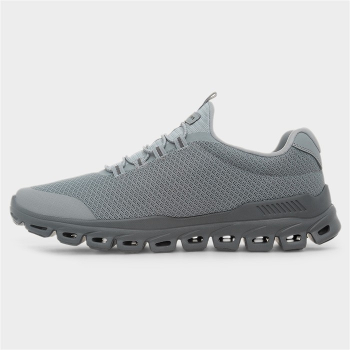 Glide-Step Sylo Mens Slip On Grey Trainer