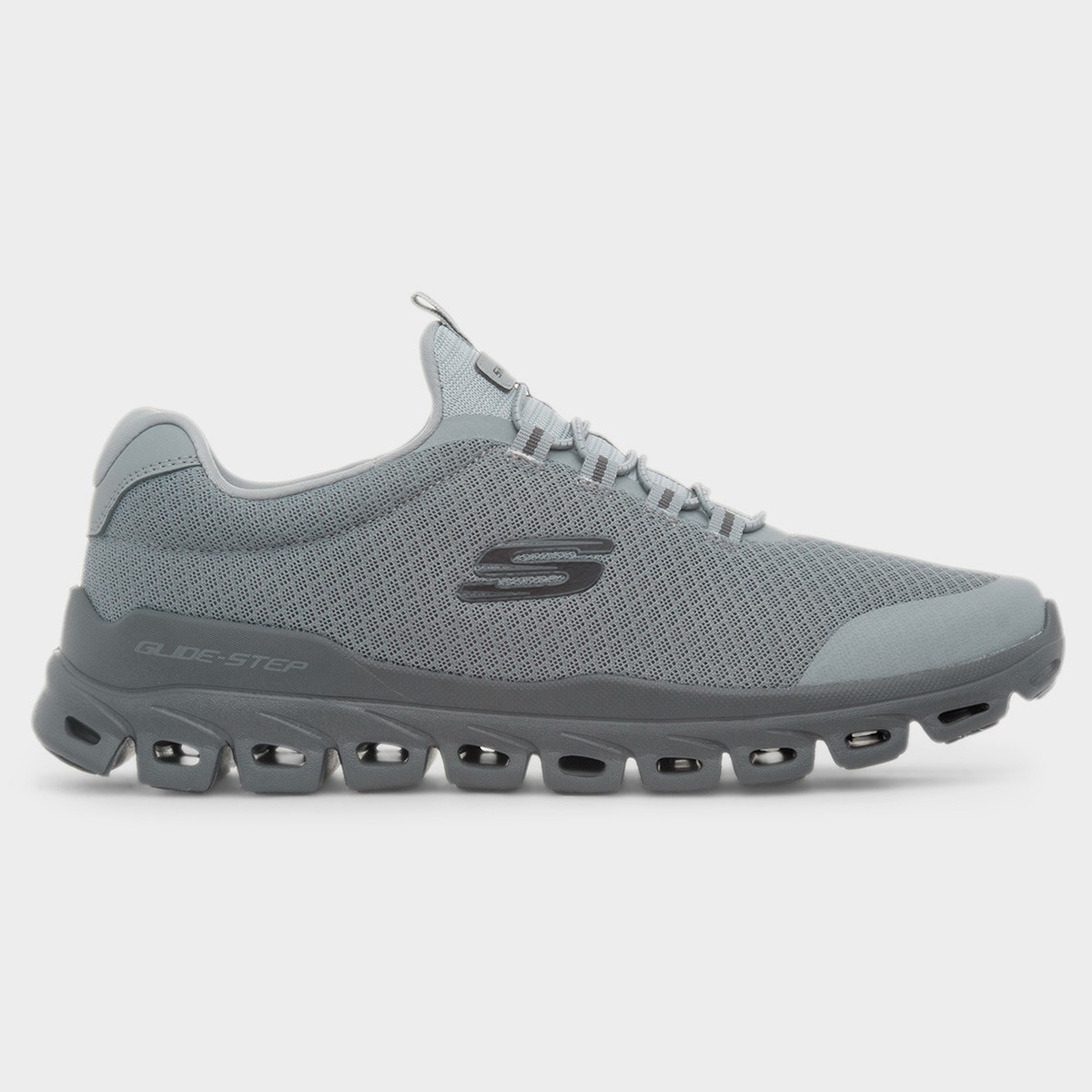 Glide-Step Sylo Mens Slip On Grey Trainer