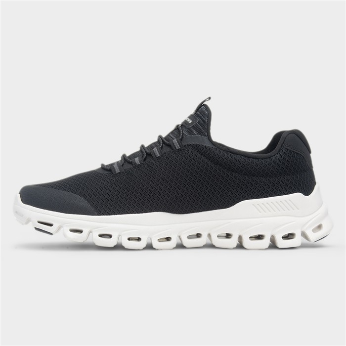Glide Step Sylo Mens Black Mesh Trainer