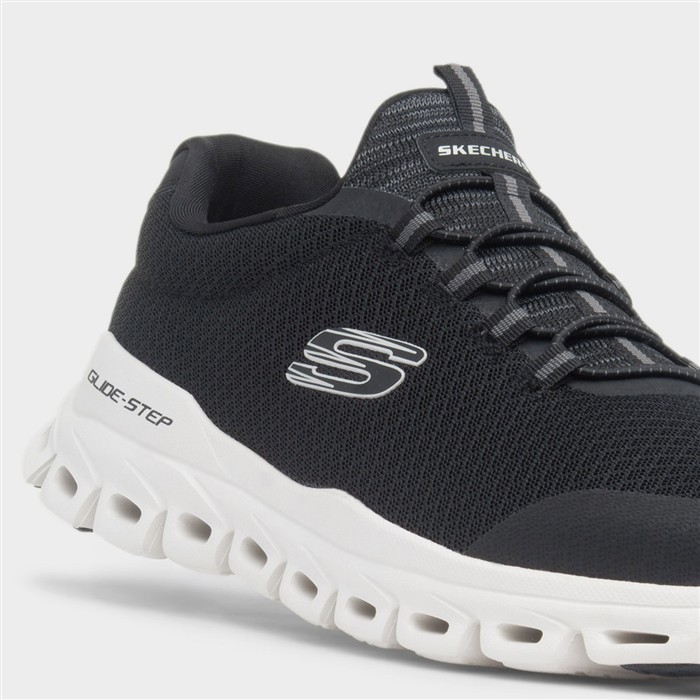 Glide Step Sylo Mens Black Mesh Trainer
