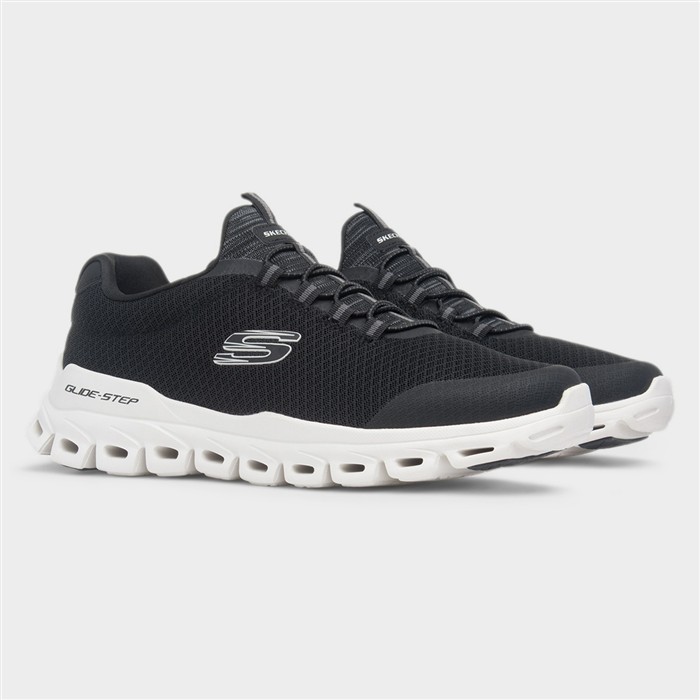 Glide Step Sylo Mens Black Mesh Trainer