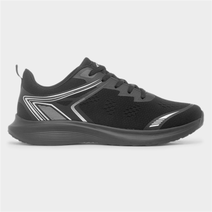 Ethswaite Mens Black Lace Up Trainer