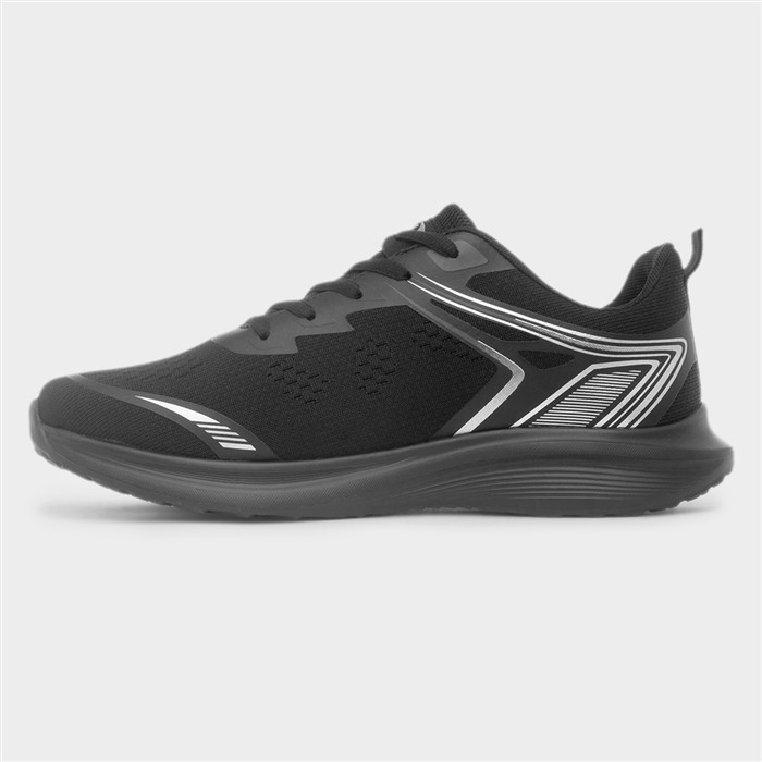 Ethswaite Mens Black Lace Up Trainer