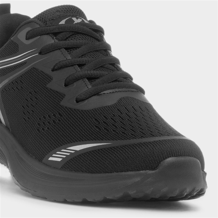 Ethswaite Mens Black Lace Up Trainer
