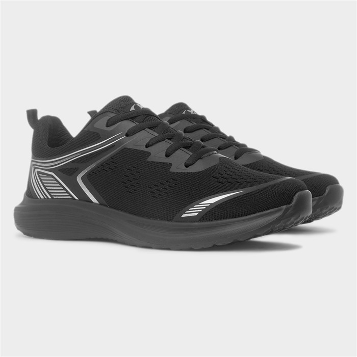 Ethswaite Mens Black Lace Up Trainer