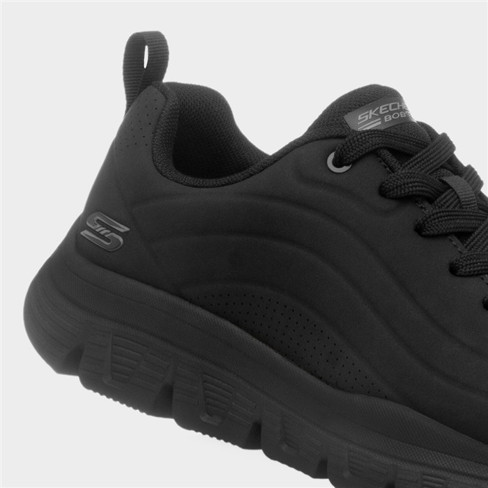 Bobs B Lite Mens Black Lace Up Trainer