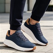 Skechers Uno Lite Mens Navy Blue Trainers (Click For Details)
