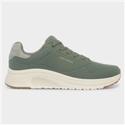 Skechers Uno Lite Mens Olive Lace Up Trainer (Click For Details)