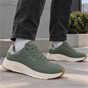 Skechers Uno Lite Mens Olive Lace Up Trainer (Click For Details)