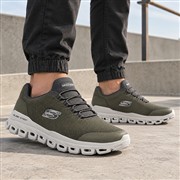 Skechers Mens Olive Glide-Step Vegan Trainer (Click For Details)