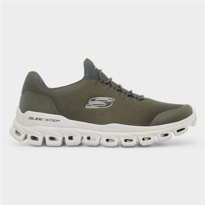 Mens Olive Glide-Step Vegan Trainer