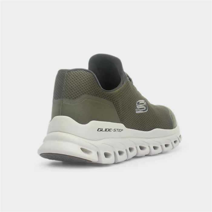 Mens Olive Glide-Step Vegan Trainer