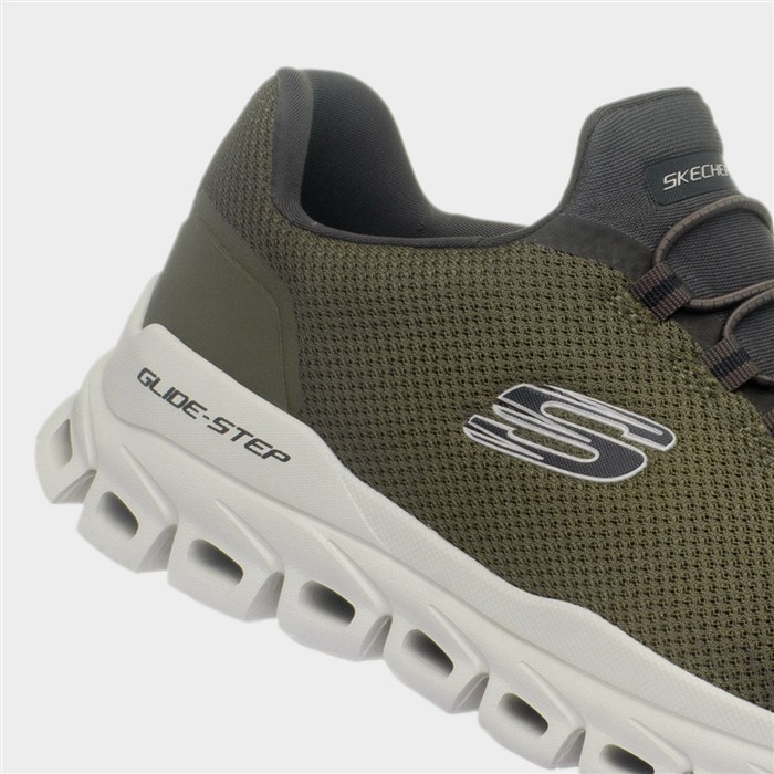 Mens Olive Glide-Step Vegan Trainer