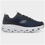 Skechers Glide Step Sole Mens Navy Lace Up Trainer (Click For Details)