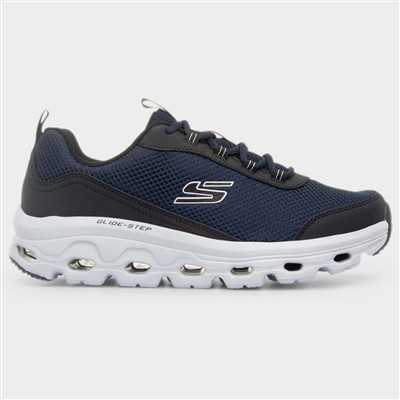 Glide Step Sole Mens Navy Lace Up Trainer