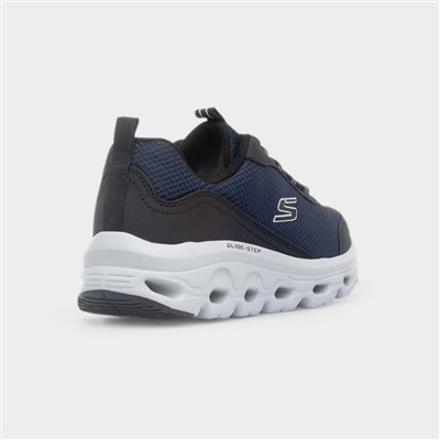 Glide Step Sole Mens Navy Lace Up Trainer