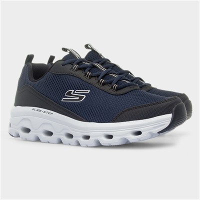 Glide Step Sole Mens Navy Lace Up Trainer