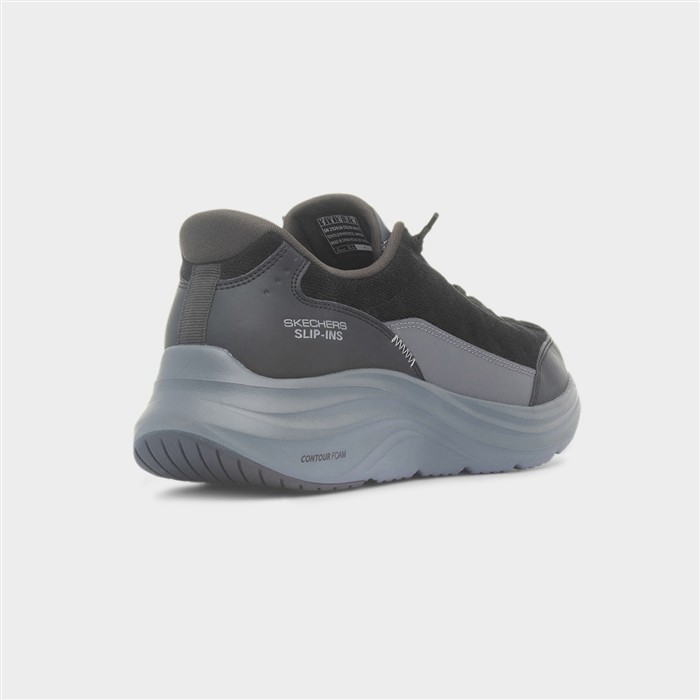 Slip Ins Contour Mens Black Trainer