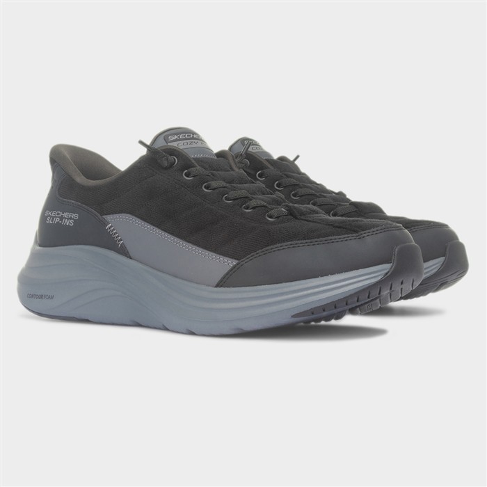 Slip Ins Contour Mens Black Trainer