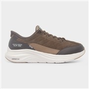 Skechers Slip Ins Cordelux Mens Brown Trainer (Click For Details)