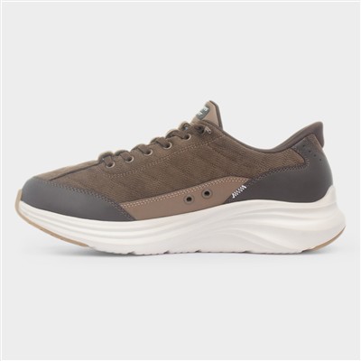 Slip Ins Cordelux Mens Brown Trainer