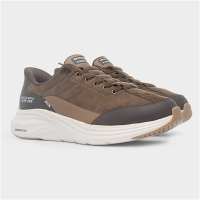 Slip Ins Cordelux Mens Brown Trainer