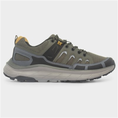 Whiteside Mens Khaki Lace Up Trainer