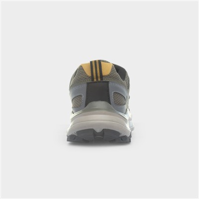 Whiteside Mens Khaki Lace Up Trainer