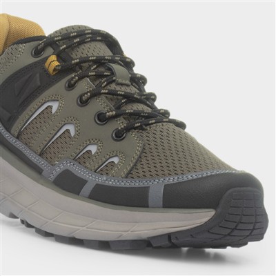 Whiteside Mens Khaki Lace Up Trainer