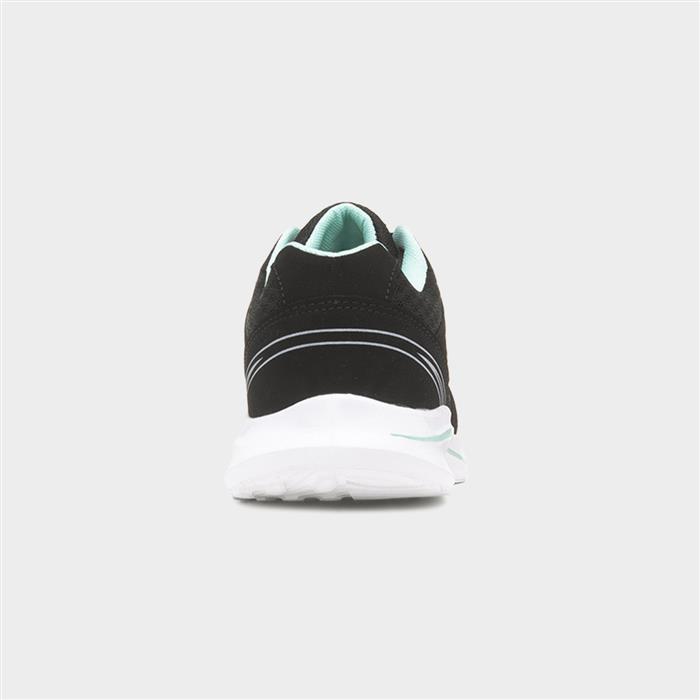 Womens Black Lace Up Trainers