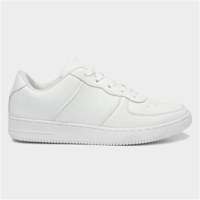 Womens Lace Up Trainers in White
