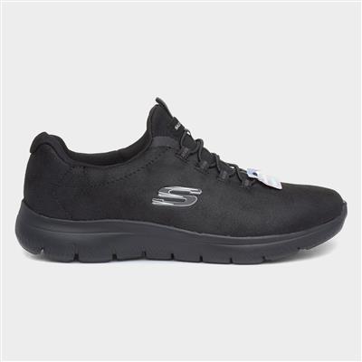 Summits Oh So Smooth Womens Black Trainer