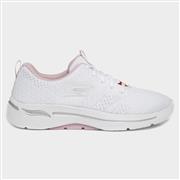 Skechers Go Walk Arch Fit Womens White Trainer (Click For Details)