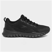 Osaga Cosmic Womens Black Lace Up Trainer (Click For Details)