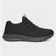 Osaga Lunar Womens Black Bungee Lace Trainer (Click For Details)