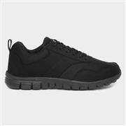 Womens Lace Up Trainer in Black (Click For Details)