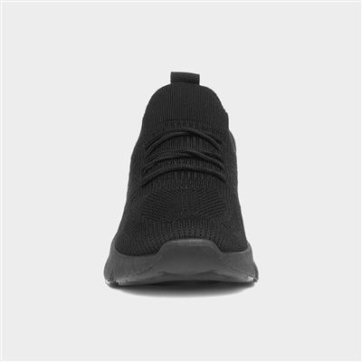 Womens Black Slip On Trainers