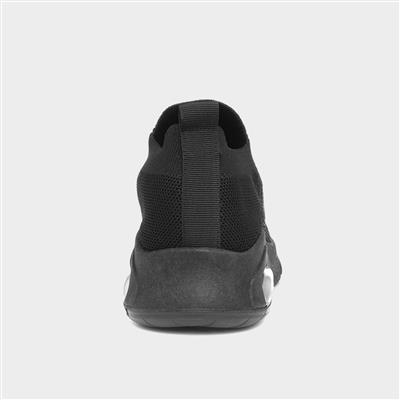 Womens Black Slip On Trainers