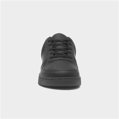Womens Black Lace Up Trainer