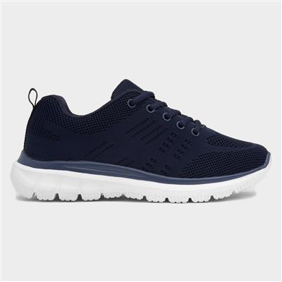 Thames Womens Knitted Lace Up Trainer