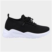 Divaz Daisy Womens Black Chunky Trainer (Click For Details)