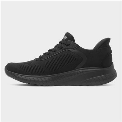 Slip Ins Womens Black Vegan Trainer