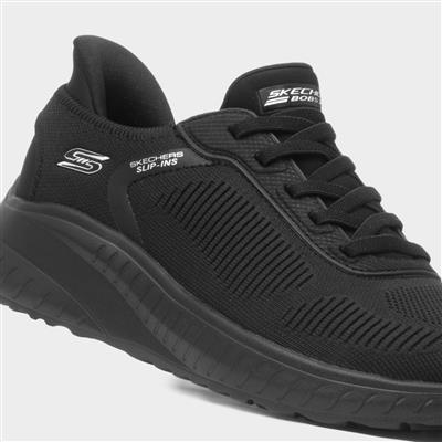 Slip Ins Womens Black Vegan Trainer