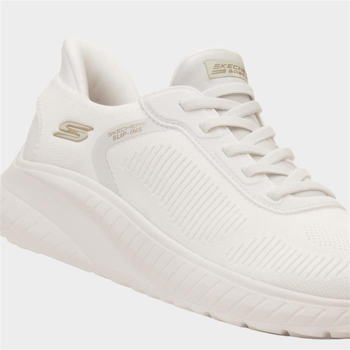 Slip Ins Womens Off White Vegan Trainer