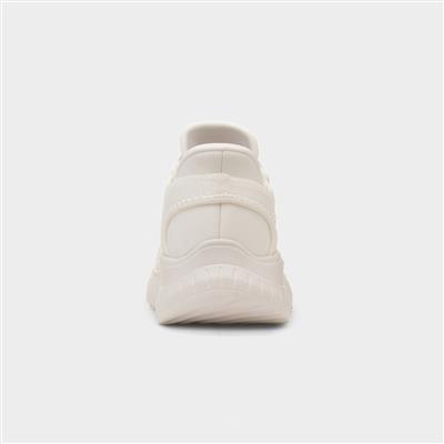 Slip Ins Womens Off White Vegan Trainer