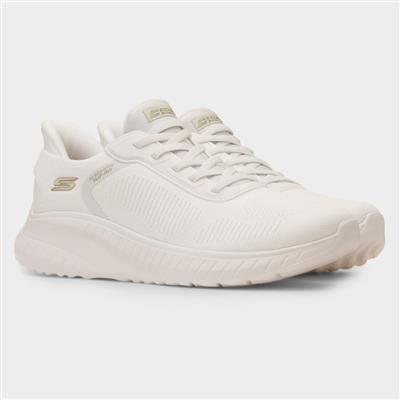 Slip Ins Womens Off White Vegan Trainer